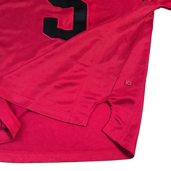 Vintage 90’s FUBU Red 5 Jersey Home Shirt Medium - Picture 3 of 9